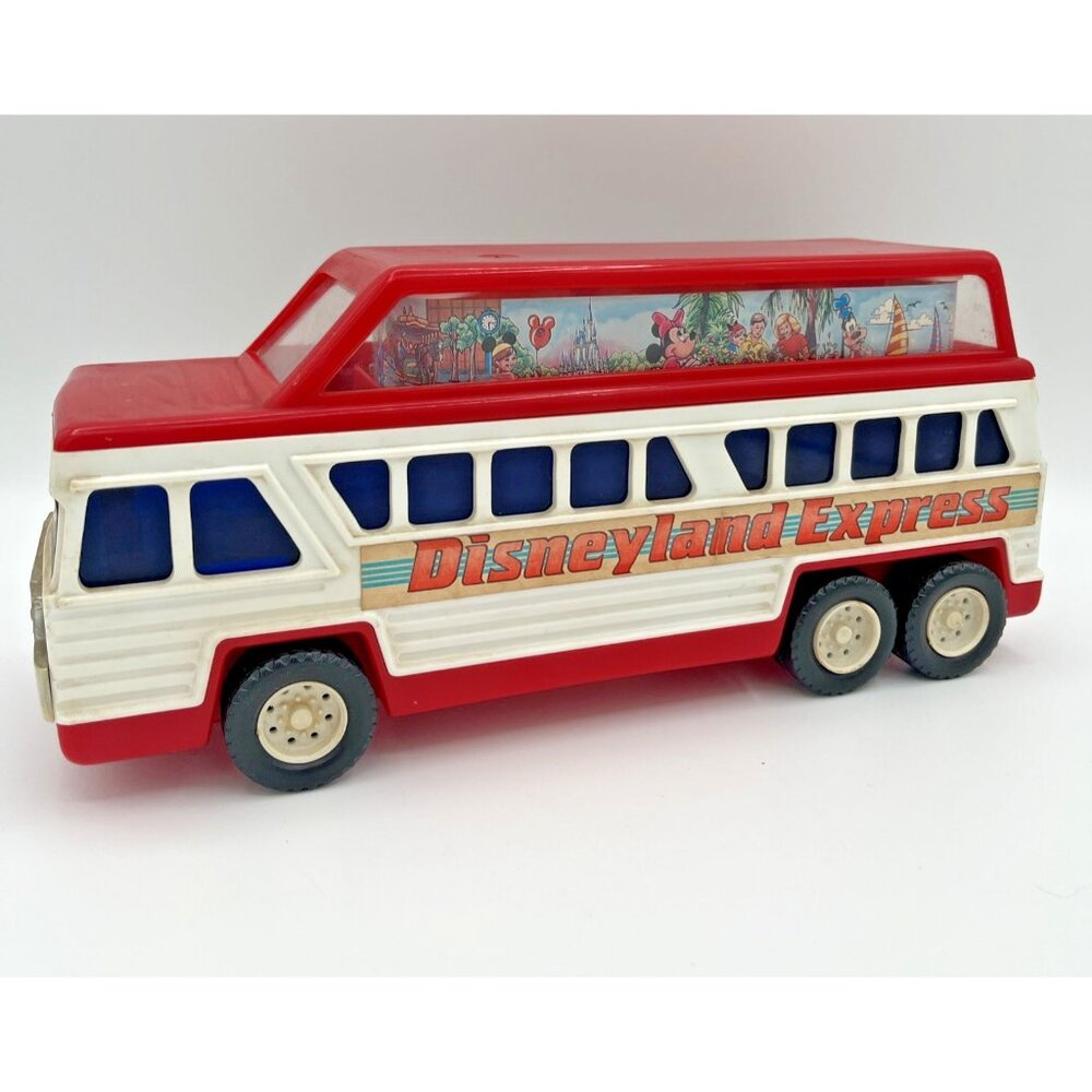 Vintage DISNEYLAND EXPRESS MUSICAL shuttle BUS MICKEY MOUSE ILLCO WALT DISNEY